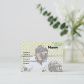 honkbalscheidsrechter visitekaartje (Staand voorkant)