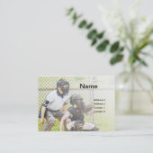 honkbalscheidsrechter visitekaartje (Staand voorkant)