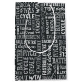 Honkbalscorebord woorden en termen medium cadeauzakje (Voorkant)