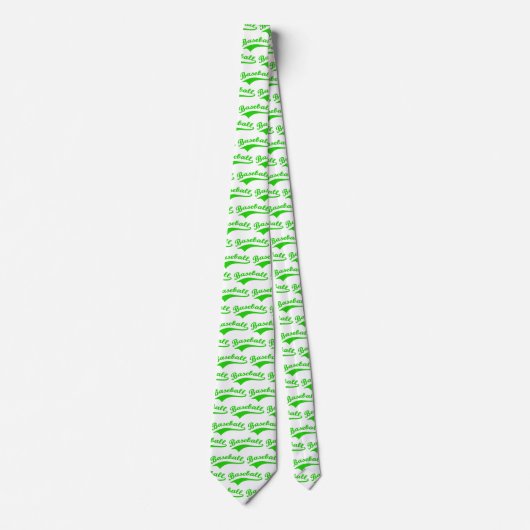 Honkbalscript in het groen stropdas (Voorkant)