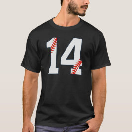 Honkbalshirt nummer 14 t-shirt