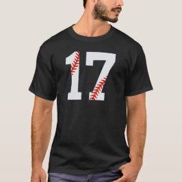 Honkbalshirt nummer 17 t-shirt