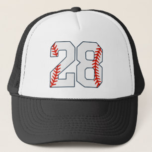 Honkbalshirt nummer 28 trucker pet