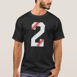 Honkbalshirt nummer 2 t-shirt