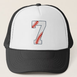 Honkbalshirt nummer 7 trucker pet