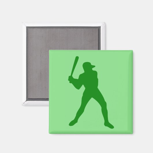 honkbalsilhouet magneet (Voorkant / Achterkant)