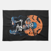 Honkbalskelet Halloween Honkbal Halloween Theedoek (Horizontaal)