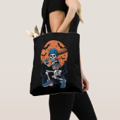 Honkbalskelet Halloween Honkbal Halloween Tote Bag (Dichtbij)