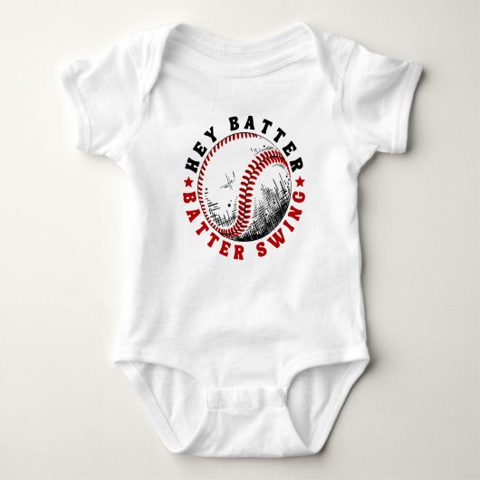 Honkbalslagbeurt Romper (Voorkant)