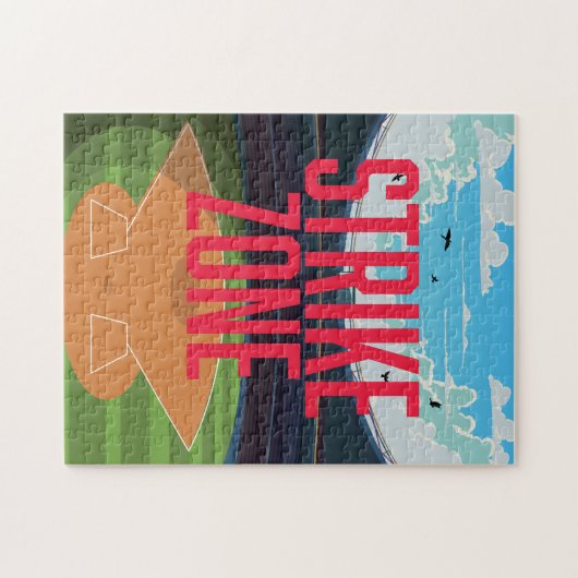 Honkbalslagzone Legpuzzel (Horizontaal)