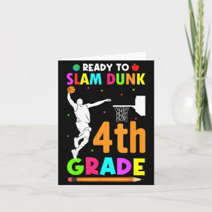 Honkbalslam Dunk Laatste Schooldag Vierde Klas Kaart