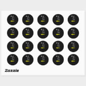 Honkbalslam-dunk Ronde Sticker (Vel)