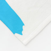 Honkbalsnelworpster  fleece deken (Hoek)