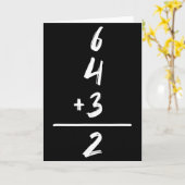 Honkbalsommen Math 6 4 3 2 Dubbele Spel Softbal Kaart (Gele Bloem)