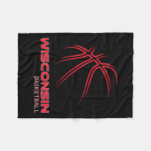 Honkbalsouvenir 'We Love The Badger State' Fleece Deken (Voorkant (Horizontaal))