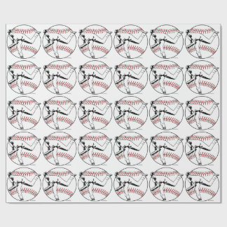 Honkbalspeelster Cadeaupapier