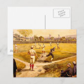  honkbalspel briefkaart (Voorkant / Achterkant)