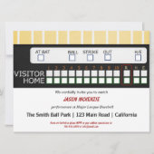 honkbalspel kaart (Voorkant)