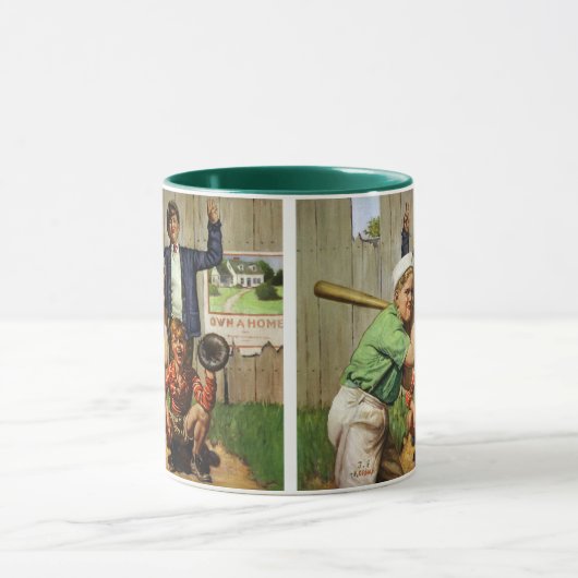  honkbalspel, Kinderen Jongens Sportspeler Mok (Midden)