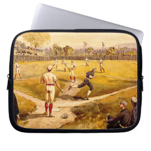  honkbalspel laptop sleeve