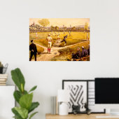  honkbalspel poster (Thuiskantoor)