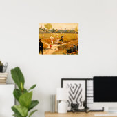  honkbalspel poster (Thuiskantoor)