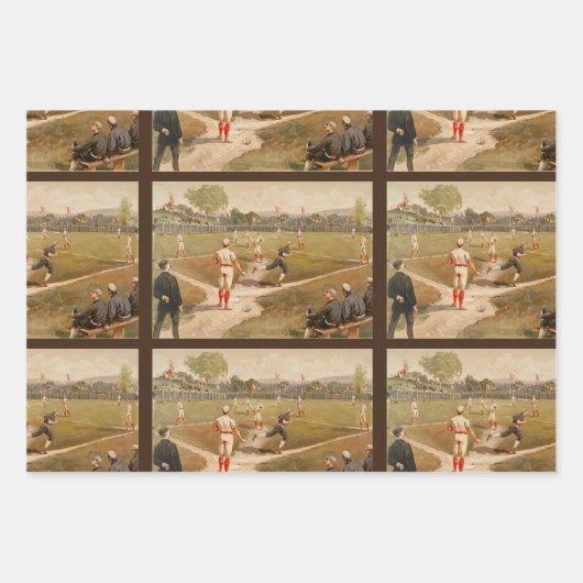  honkbalspel van 1800 inpakpapier vel (Voorkant 2)