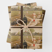  honkbalspel van 1800 inpakpapier vel (In situ)