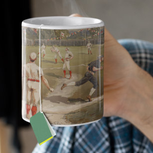  honkbalspel van 1800 koffiemok