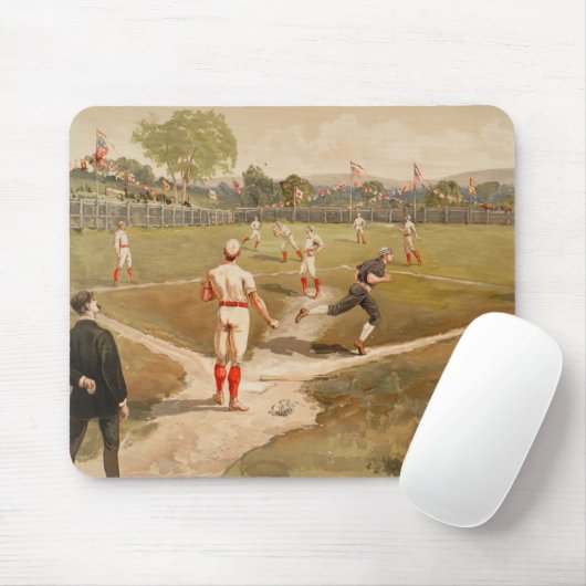 honkbalspel van 1800 muismat (Met muis)
