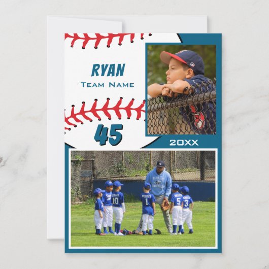 Honkbalspeler 2 Foto Geheugen Mate (Voorkant)