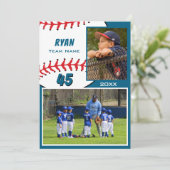 Honkbalspeler 2 Foto Geheugen Mate (Staand voorkant)