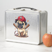 Honkbalspeler Coach Pug Hondenliefhebber Pug Moede (In situ)