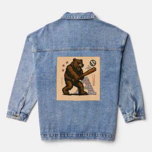 honkbalspeler denim jacket