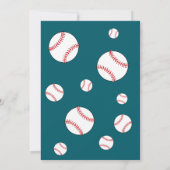 Honkbalspeler Foto Dank u Coach Kaart (Achterkant)