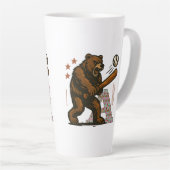 honkbalspeler latte mok (Rechterhoek)