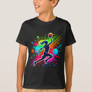Honkbalspeler Meisje T-shirt