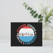 Honkbalspeler Mentaliteit - Rood Wit Blauw Briefkaart (Staand voorkant)