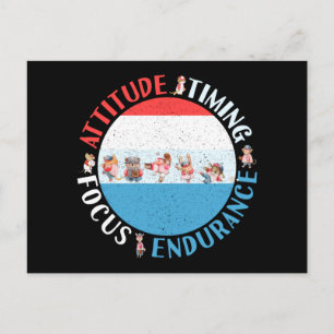Honkbalspeler Mentaliteit - Rood Wit Blauw Briefkaart