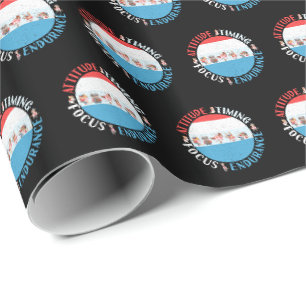 Honkbalspeler Mentaliteit - Rood Wit Blauw Cadeaupapier