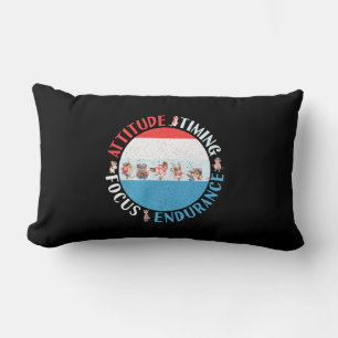 Honkbalspeler Mentaliteit - Rood Wit Blauw Kussen