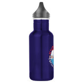 Honkbalspeler Mentaliteit - Rood Wit Blauw Waterfles (Links)