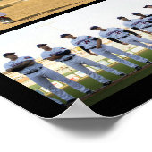 Honkbalspeler Naam Nummer 13 Foto Collage Poster (Hoek)