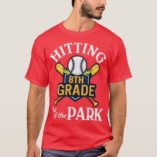 honkbalspeler senior raken 8e graad uit de t-shirt