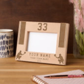 Honkbalspeler Silhouette Sports Gegraveerde Lijstjes (Links)