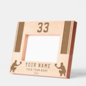 Honkbalspeler Silhouette Sports Gegraveerde Lijstjes (Links)