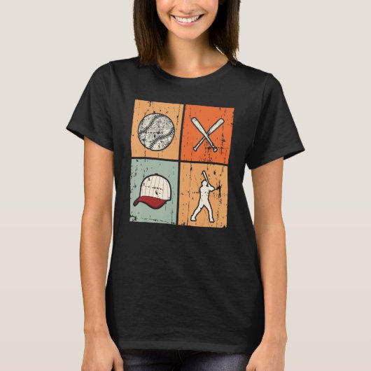 Honkbalspeler Softbal Spel T-shirt (Voorkant)