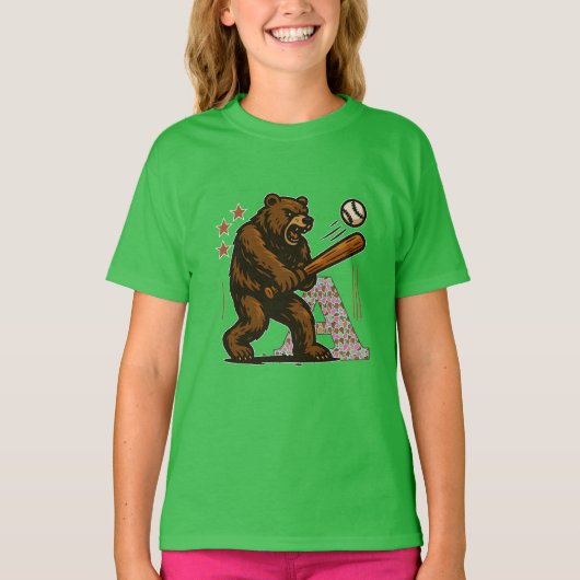 honkbalspeler t-shirt (Voorkant)