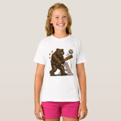 honkbalspeler t-shirt (Voorkant volledig)