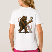 honkbalspeler t-shirt (Achterkant)